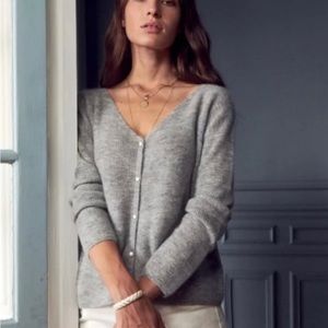 Sezane Barry sweater light grey